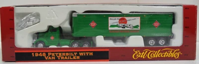 ERTL #4517 1/87 SCALE 1948 PETERBILT WITH VAN TRAILER NEW IN BOX - Image 1 of 4