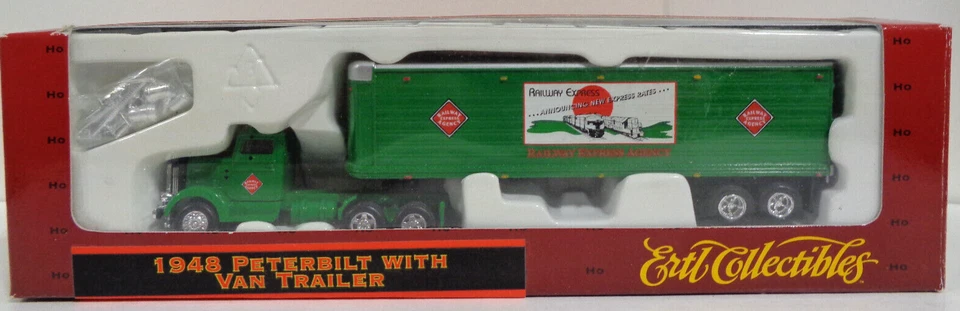 ERTL #4517 1/87 SCALE 1948 PETERBILT WITH VAN TRAILER NEW IN BOX - Image 1 of 4
