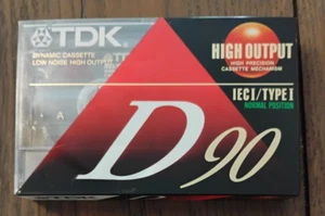Cinta de casete TDK D90 tipo I ALTA SALIDA - Imagen 1 de 2