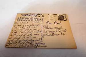 francobollo vintage Franklin D. Roosevelt 6 centesimi (usato su cartolina d'epoca, Florida) - Foto 1 di 3