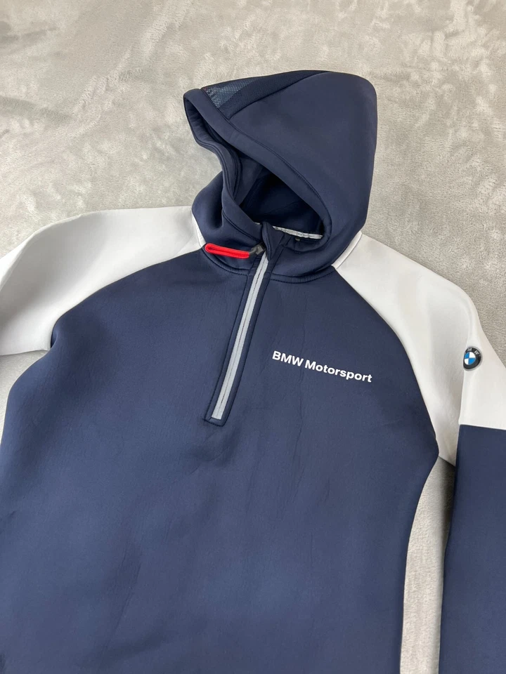 Толстовка с капюшоном гоночная BMW Motorsport размер XS синяя куртка 1/4 неопреновая гоночная серфинг пловец - Изображение 1 из 4