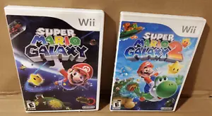 Super Mario Galaxy & Super Mario Galaxy 2 Nintendo Wii - Picture 1 of 7