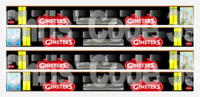 Selbstklebender Vinyl-Aufkleber Klasse 158 Spur N Dapol / Farish - Wessex Trains Ginsters