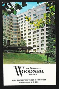 Vintage Woodner Hotel Postkarte Washington DC - Bild 1 von 2