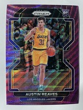 2021-22 Panini Prizm Basketball Austin Reaves Purple Wave Rookie Card #165 