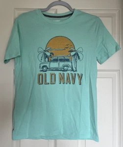 Old Navy Boys Extra Large T-Shirt -old car w/ palm trees print - Picture 1 of 2