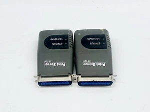 lot of 2 PrintSir Plus 10/100 Ethernet Parallel Print Server - Picture 1 of 4