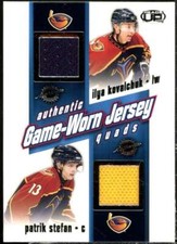 Kovalchuk/Stefan/Hnilicka/ Kallio Card 2002-03 Pacific Heads Up Quad Jerseys #2 