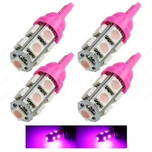 4 x Bombillas de Respaldo Mapa Domo Rosa 9 SMD 5050 LED 168 T10 921 912 194 + HERRAMIENTA - Imagen 1 de 5