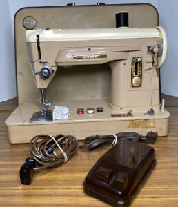 米色歌手收藏缝纫机| eBay