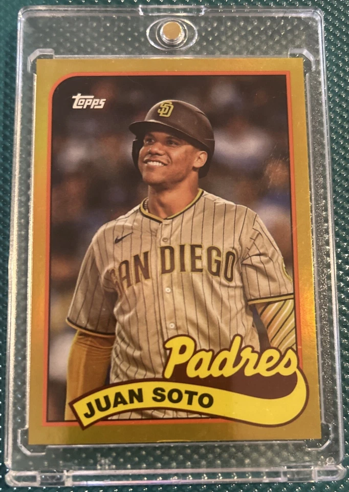 2023 TOPPS ARCHIVES '89 TOPPS DOUBLEHEADERS Gold JUAN SOTO FERNANDO TATIS JR /50 - Image 1 of 2
