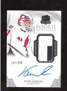 2020-21 UD The Cup Hockey Vitek Vanecek RPA RC Patch AUTO 157/249 - Picture 1 of 2