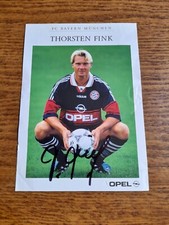 THORSTEN FINK - official card FC BAYERN MUNCHEN signed - Germany - AUTOGRAPH 