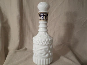 Jim Beam White Milk Glass Vinatge Decanter 1969 - Picture 1 of 6