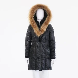 RUDSAK FUR/ LEATHER AVIATOR SOPHIE JACKET BLACK PRE-OWNED SIZE M - Picture 1 of 11