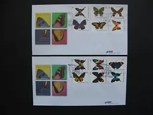 NETHERLANDS ANTILLES, 2x cover FDC 2003, butterflies insect - Picture 1 of 1