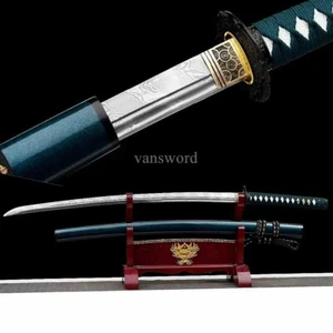 Japanese Katana Damascus Folded Steel UNOKUBI ZUKURI Sword Battle Ready Sharp. - Picture 1 of 10