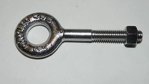 3/8-16 x 2.5 in Drop Forged 316 Stainless Eye Bolt USA Chicago Hardware Eyebolt - Picture 1 of 2