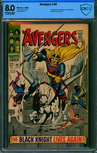Avengers #48 (1968) 🌟 CBCS 8.0 🌟 1st Dane Whitman as Black Knight Marvel Comic - Picture 1 of 3