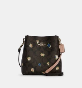 Coach Mini Town Women's Mini Bucket Bag - Brown - Picture 1 of 10