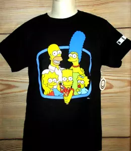 MENS NEFF THE SIMPSONS BLACK T-SHIRT SIZE M - Picture 1 of 3