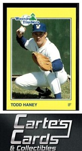 Todd Haney 1988 Grand Slam Wausau Timbers #14  Seattle Mariners