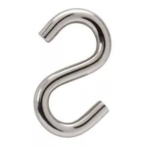 Blue Hawk 2 PACK S-Hooks Zinc-Plated 5/16" 7.93mm 410 lb - Picture 1 of 1