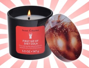 Duftmarkt Erster Schluck Diät Cola Duftglas Kerze Weihnachtsgeschenk 5,2 Unzen - Bild 1 von 2