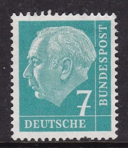 Germany 1954 President Heuss 7pf mint no gum SG 1107 VGC - Picture 1 of 1