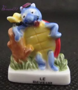 Fève Humour Les Coccinelles " Le Rêveur " Beetle #G16d - Foto 1 di 2
