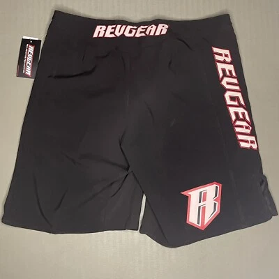 Pantalones Cortos de Lucha Revgear Adulto Grande Negro BJJ MMA Jiu Jitsu Boxeo Foto 1 de 4