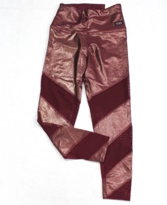 Legging Victoria's Secret ROSA Ultimate Cintura Alta Malla Lámina Brillo Rubí Talla S Foto 1 de 4