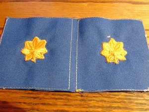 CIVIL AIR PATROL MAJOR TUCH ABZEICHEN VOLLE GRÖSSE ULTRAMARINBLAU PAAR NEU - Bild 1 von 2
