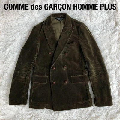Comme des Garçons Homme Plus Ribbed Corduroy Jacket Olive XS Auth From Japan RIN - Image 1 of 4