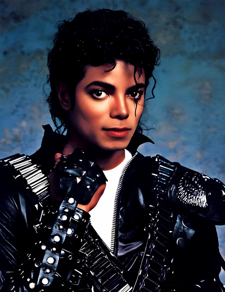 8.5 x 11 迈克尔·杰克逊照片海报 1987 年坏时代摄影 — 第 1/1 张图片