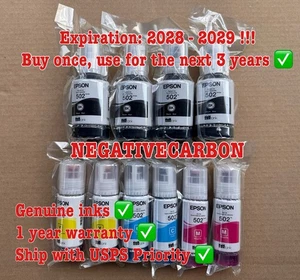 10 x Original Epson 502 Tintenflasche für ET-2700 ET-2750 ET-3700 ET-3750 - Bild 1 von 3
