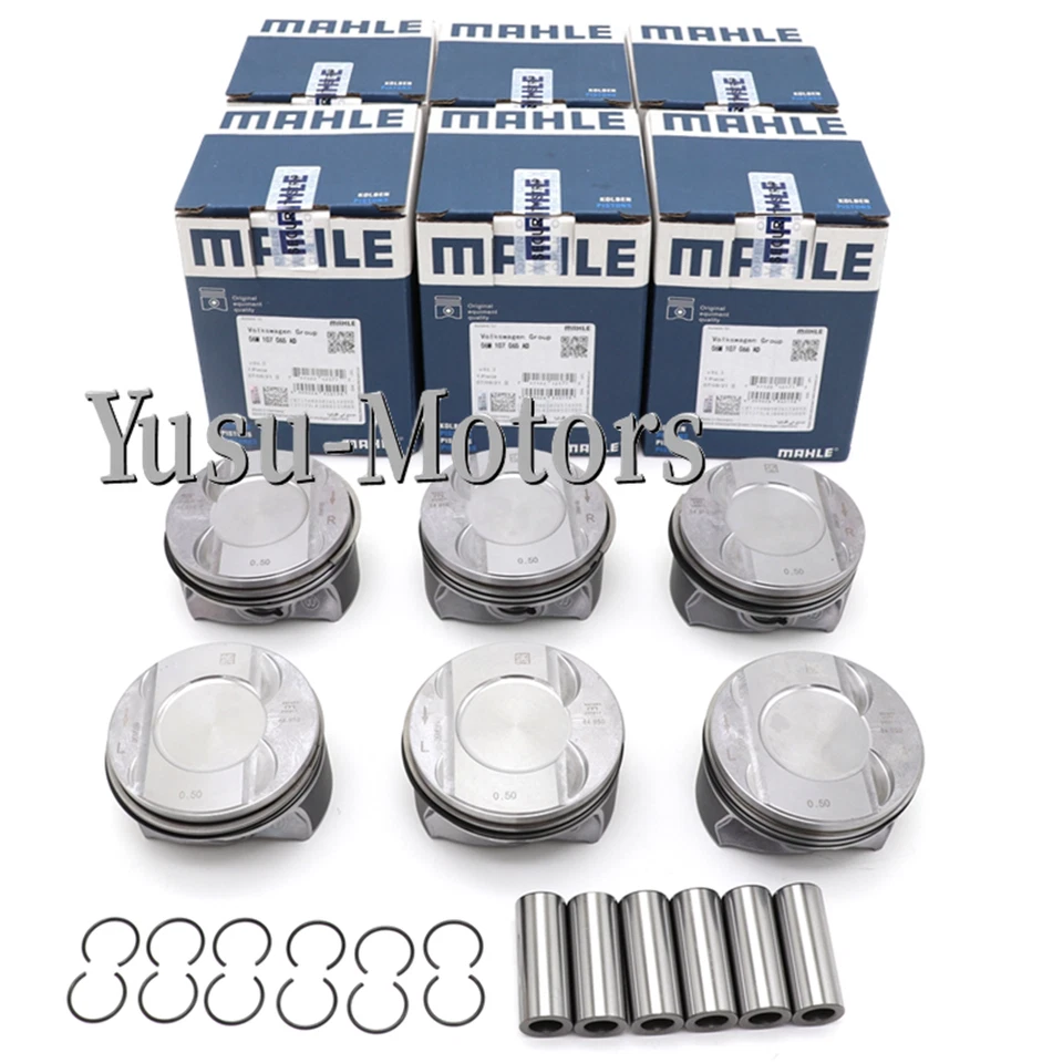 Juego de anillos de pistón OEM de gran tamaño +0,5 para Porsche Audi VW S4 B9 S5 EA839 3,0 TFSI Foto 1 de 4