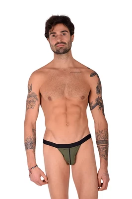 Calzoncillos de bikini virgen PIKANTE sexy de apertura trasera verde 0840 1 Foto 1 de 4