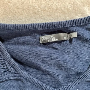 Abito Prana Abilene Midi Mezze Maniche Cotone Blu Taglia XL - Foto 1 di 9