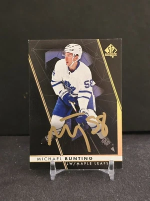 2022-23 UD SP Authentic Mystery Black Michael Bunting Auto #79 SSP - Image 1 of 4