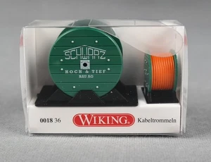 WIKING 001836/0018 36 H0,1:87 Zubehörpackung - Kabeltrommeln "Schwarzbau" NEU! - Picture 1 of 3