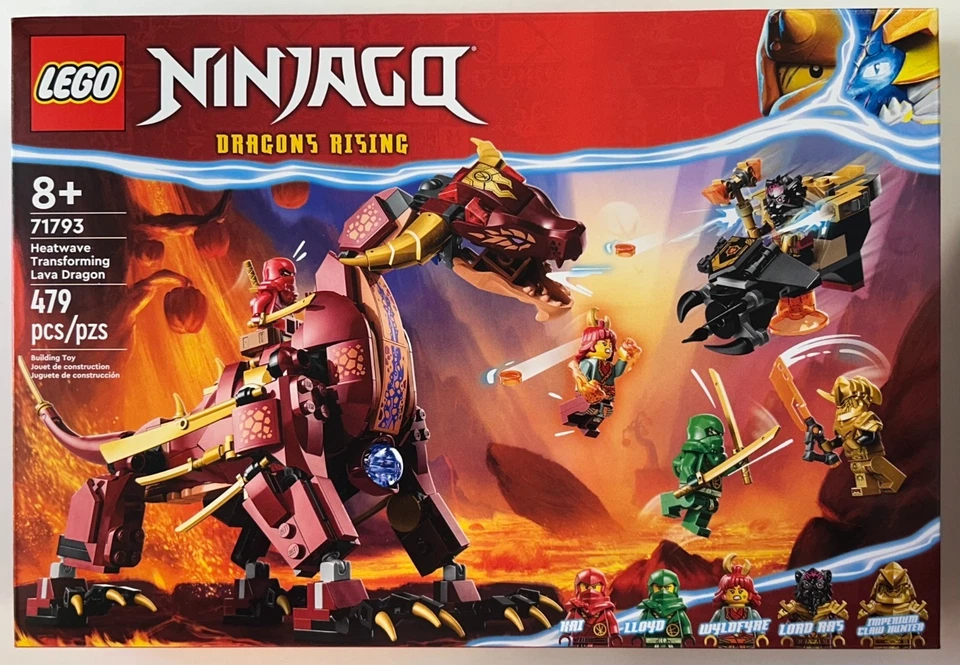 Lego 71793 Ninjago Heatwave Transforming Lava Dragon - New / Sealed / RETIRED - Image 1 of 4