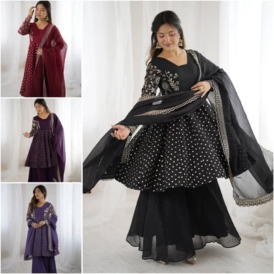 DECENT FABRIC Damen Pakistaner Salwar Kameez Konfektions- 3 Stück Anzug Indisch Hochzeit Party