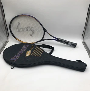 Spalding Power Play Oversize Tennisschläger 4 1/2 mit Reißverschlussbezug dunkellila gelb - Bild 1 von 14