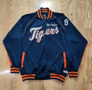 Detroit Tigers Zip Up Jacke Stitches Herren Large MLB Baseball Retro Vintage  - Bild 1 von 4