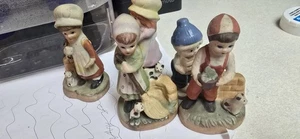 Vintage Koreanische Biskuit Keramik Kinder Figuren (Hummel-Stil) - Bild 1 von 3
