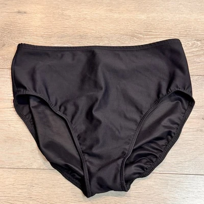 Traje de baño negro de cintura alta Miraclesuit pantalones de bikini cobertura completa grande 12 Foto 1 de 4