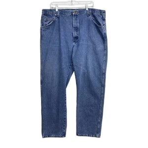 Wrangler Men’s Denim Jeans Actual Size 40W X 30L Blue Regular Fit 100% Cotton - Picture 1 of 12