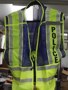 Smith & Wesson SVMP021 Split Tape Law Enforcement Safety Vest Police Blue - Picture 1 of 5