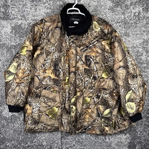 WFS Element Gear Insulated Hunting Coat Jacket Mens 4XL Burly Camo Tan NO HOOD - Picture 1 of 8
